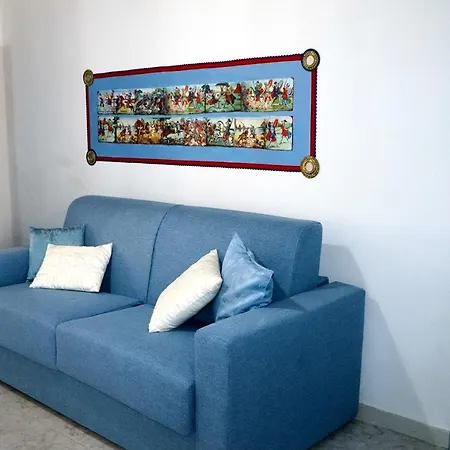 アパート L' Arena - Sicilian Style 140 Mq Flat With Balcony And Arena Seeview カステッランマーレ・デル・ゴルフォ